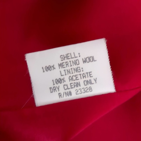 Pendleton Women's Merino Wool Brick Red Pea Coat - Picture 8 of 11